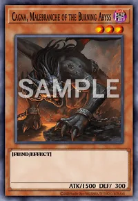 Cagna, Malebranche of the Burning Abyss, Yu-Gi-Oh! card, DARK