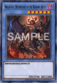 Malacoda, Netherlord of the Burning Abyss, Yu-Gi-Oh! card, DARK