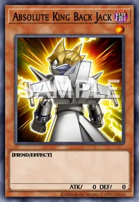Absolute King Back Jack, Yu-Gi-Oh! card, DARK