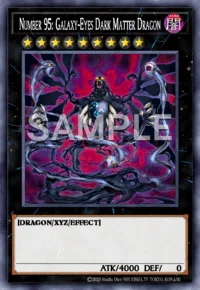 Number 95: Galaxy-Eyes Dark Matter Dragon, Yu-Gi-Oh! card, DARK