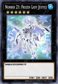 Number 21: Frozen Lady Justice, Yu-Gi-Oh! card, WATER