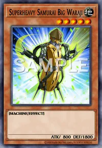Superheavy Samurai Big Waraji, Yu-Gi-Oh! card, EARTH