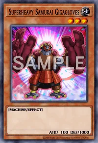 Superheavy Samurai Gigagloves, Yu-Gi-Oh! card, EARTH