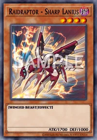 Raidraptor - Sharp Lanius, Yu-Gi-Oh! card, DARK