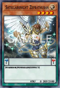 Satellarknight Zefrathuban, Yu-Gi-Oh! card, LIGHT