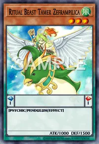 Ritual Beast Tamer Zeframpilica, Yu-Gi-Oh! card, WIND