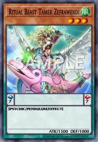 Ritual Beast Tamer Zefrawendi, Yu-Gi-Oh! card, WIND