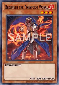 Berlineth the Firestorm Vassal, Yu-Gi-Oh! card, FIRE