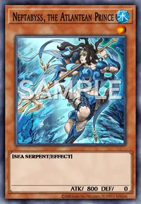 Neptabyss, the Atlantean Prince, Yu-Gi-Oh! card, WATER