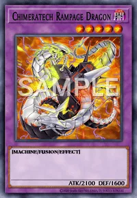 Chimeratech Rampage Dragon, Yu-Gi-Oh! card, DARK