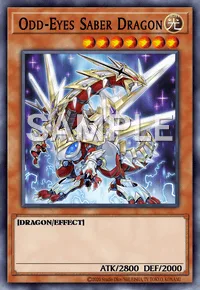 Odd-Eyes Saber Dragon, Yu-Gi-Oh! card, LIGHT