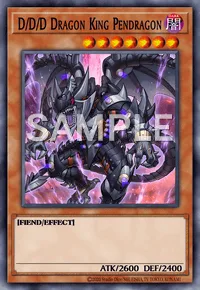 D/D/D Dragon King Pendragon, Yu-Gi-Oh! card, DARK