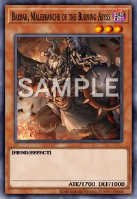 Barbar, Malebranche of the Burning Abyss, Yu-Gi-Oh! card, DARK