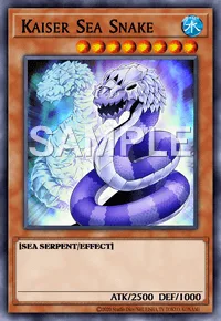 Kaiser Sea Snake, Yu-Gi-Oh! card, WATER