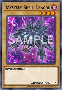 Mystery Shell Dragon, Yu-Gi-Oh! card, DARK