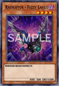 Raidraptor - Fuzzy Lanius, Yu-Gi-Oh! card, DARK