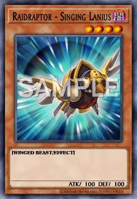 Raidraptor - Singing Lanius, Yu-Gi-Oh! card, DARK