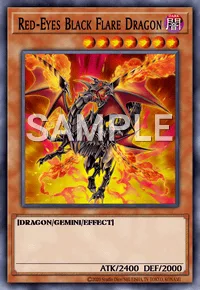 Red-Eyes Black Flare Dragon, Yu-Gi-Oh! card, DARK