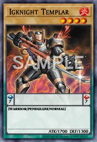 Igknight Templar, Yu-Gi-Oh! card, FIRE