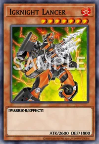 Igknight Lancer, Yu-Gi-Oh! card, FIRE