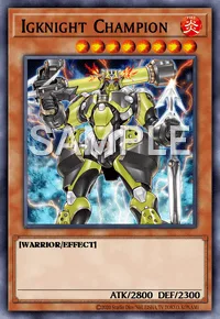 Igknight Champion, Yu-Gi-Oh! card, FIRE