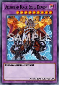 Archfiend Black Skull Dragon, Yu-Gi-Oh! card, DARK