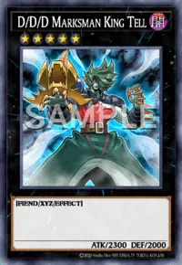 D/D/D Marksman King Tell, Yu-Gi-Oh! card, DARK