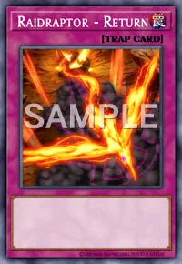 Raidraptor - Return, Yu-Gi-Oh! card, TRAP
