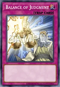 Balance of Judgment, Yu-Gi-Oh! card, TRAP