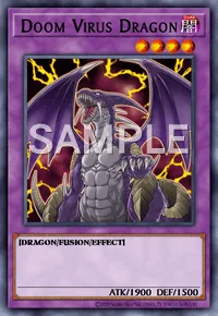 Doom Virus Dragon, Yu-Gi-Oh! card, DARK