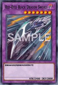 Red-Eyes Black Dragon Sword, Yu-Gi-Oh! card, DARK
