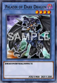 Paladin of Dark Dragon, Yu-Gi-Oh! card, DARK