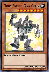 Toon Ancient Gear Golem, Yu-Gi-Oh! card, EARTH