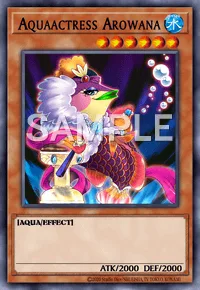 Aquaactress Arowana, Yu-Gi-Oh! card, WATER
