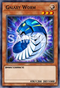 Galaxy Worm, Yu-Gi-Oh! card, LIGHT
