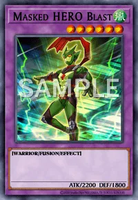 Masked HERO Blast, Yu-Gi-Oh! card, WIND