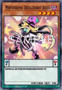 Performapal Skullcrobat Joker, Yu-Gi-Oh! card, DARK