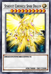 Stardust Chronicle Spark Dragon, Yu-Gi-Oh! card, LIGHT
