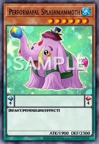 Performapal Splashmammoth, Yu-Gi-Oh! card, WATER