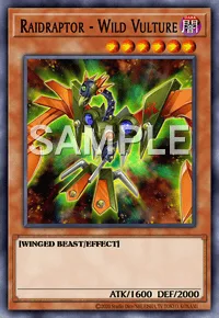 Raidraptor - Wild Vulture, Yu-Gi-Oh! card, DARK