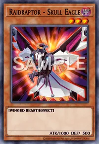 Raidraptor - Skull Eagle, Yu-Gi-Oh! card, DARK