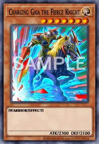 Charging Gaia the Fierce Knight, Yu-Gi-Oh! card, LIGHT