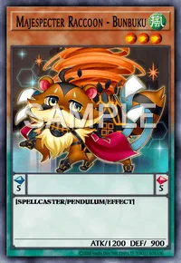 Majespecter Raccoon - Bunbuku, Yu-Gi-Oh! card, WIND