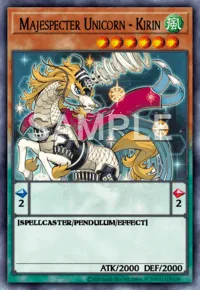 Majespecter Unicorn - Kirin, Yu-Gi-Oh! card, WIND