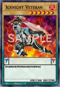 Igknight Veteran, Yu-Gi-Oh! card, FIRE