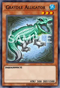 Graydle Alligator, Yu-Gi-Oh! card, WATER