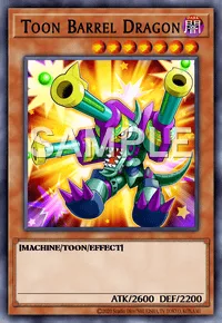 Toon Barrel Dragon, Yu-Gi-Oh! card, DARK