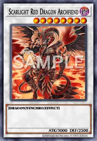 Scarlight Red Dragon Archfiend, Yu-Gi-Oh! card, DARK