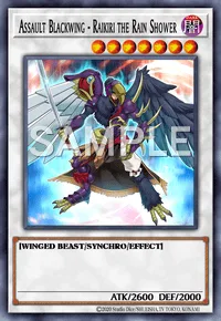Assault Blackwing - Raikiri the Rain Shower, Yu-Gi-Oh! card, DARK