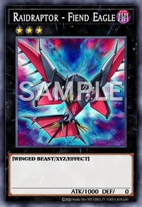Raidraptor - Fiend Eagle, Yu-Gi-Oh! card, DARK